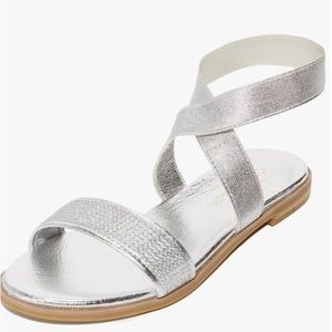 Yosi Samara Marcella Silver Sandal - NEW
